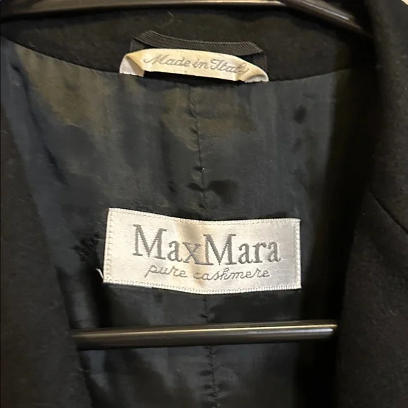 Max Mara Pure Cashmere Black Blazer Jacket size 6 - Picture 6 of 6